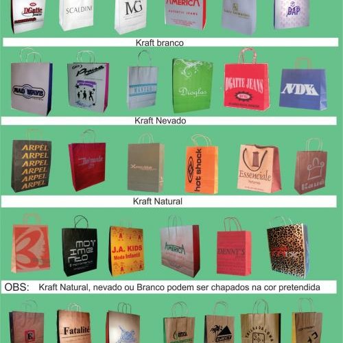 Sacolas de Papel Kraft 